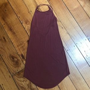 Earthy rose colored backless dress
